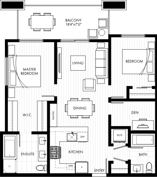 Plan D1 50 Electronic Avenue Transitoriented condos